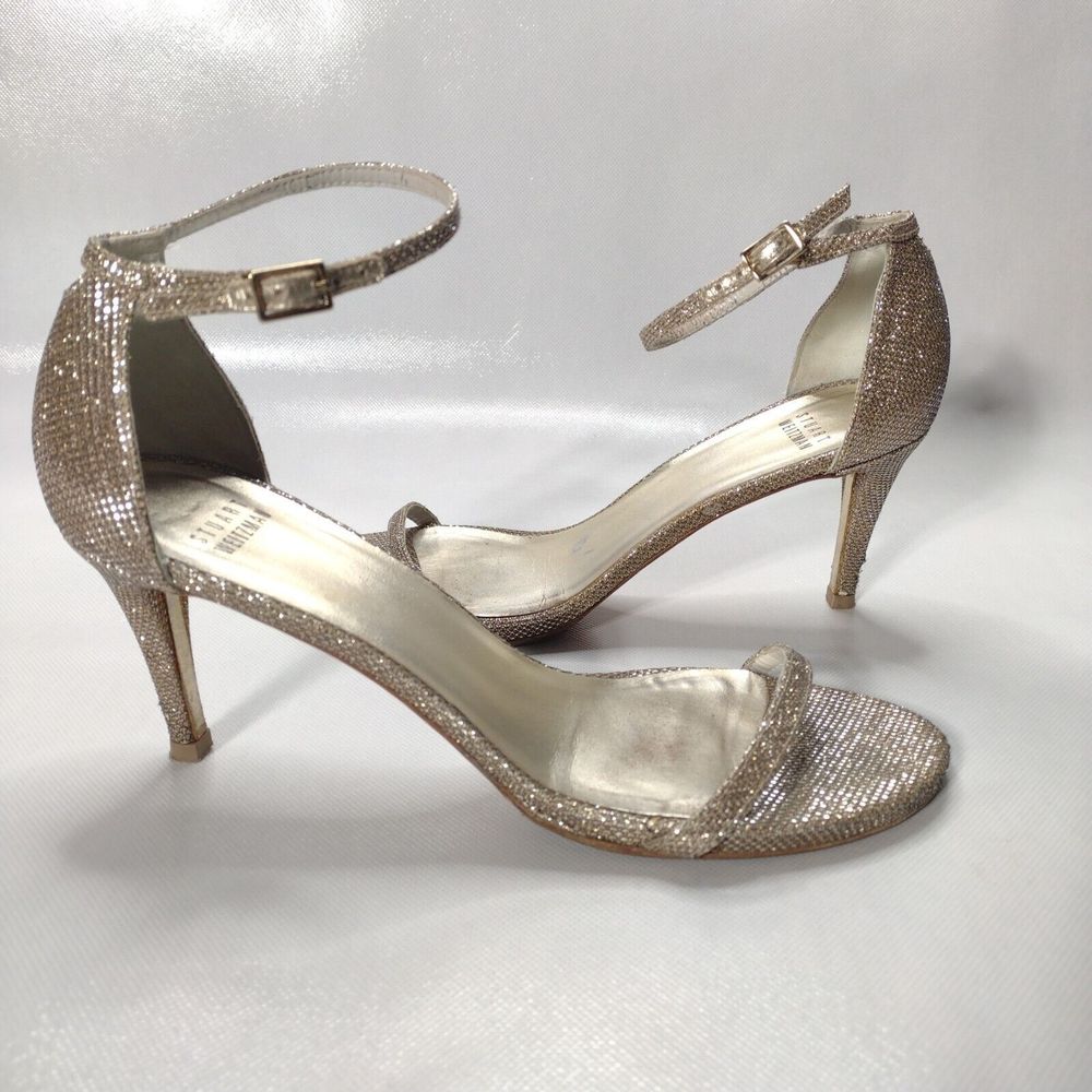 Stuart Weitzman Silver Heels